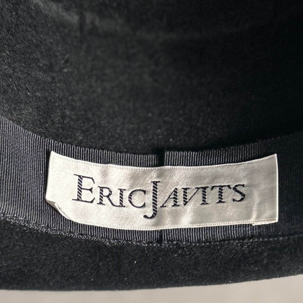 Eric Javits Vintage Wool Hat Satin Bow Old Money Quiet Luxury Cottage Prairie - Picture 7 of 7